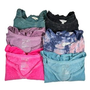 Terra & Sky Women's Plus Size 4X (28W-30W) 6 Piece Colorful Blouse Top Bundle